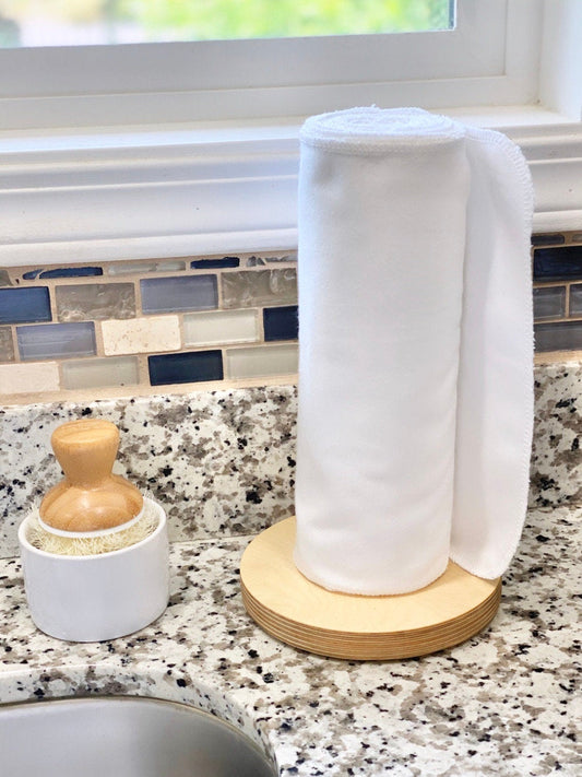 Reusable Paper Towels--Solid White