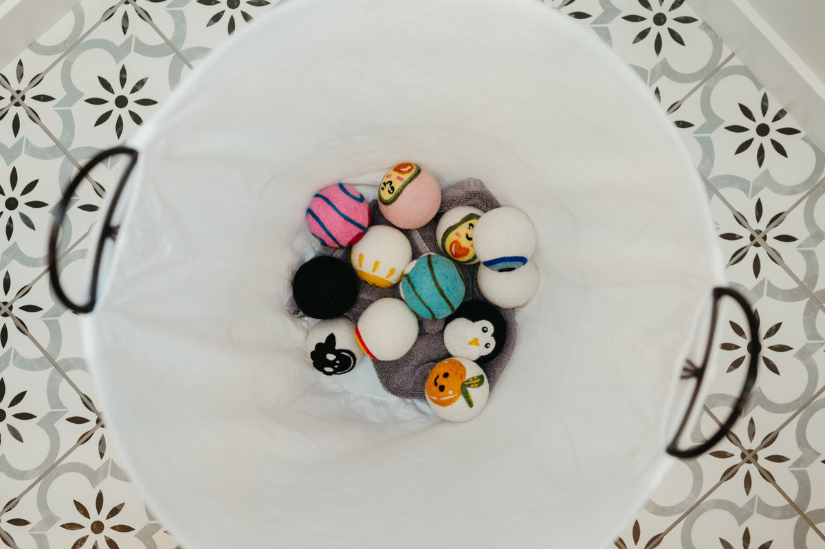 Organic Wool Dryer Balls--Biscuit The Pup