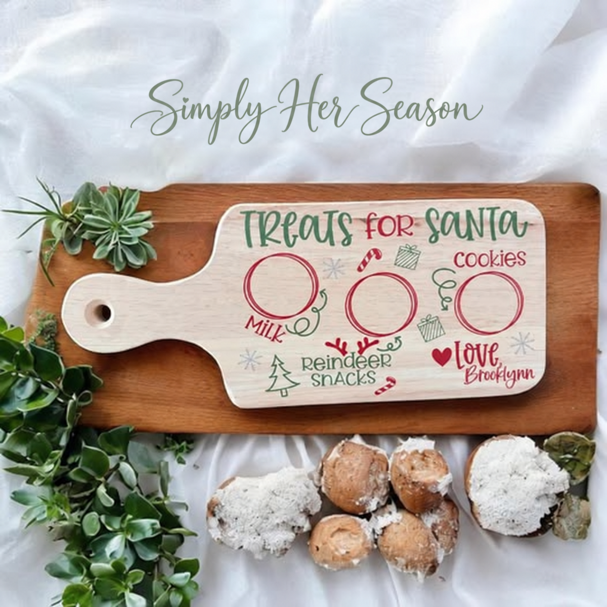 Santa Cookie Tray